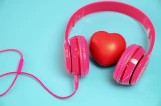 listening to music