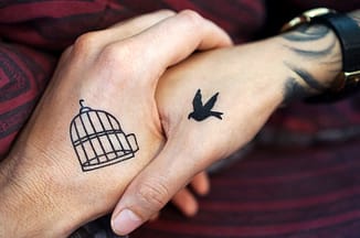 couple goals, cute tattoo