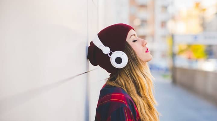 listening to music